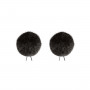 Bubblebee - Paire Bonnette poils Noire 28mm