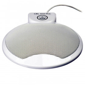 AKG Microphone de surface omnidirectionnel pour ordinateur, blanc