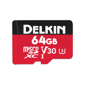 Delkin Carte MicroSD Select UHS-I (V10 / V30) microSD 64GB