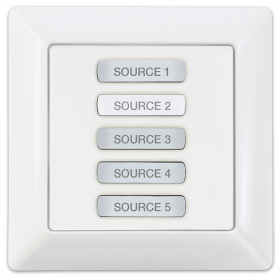 Extron Audio Control Panel with 6 Buttons – Decorator-Style