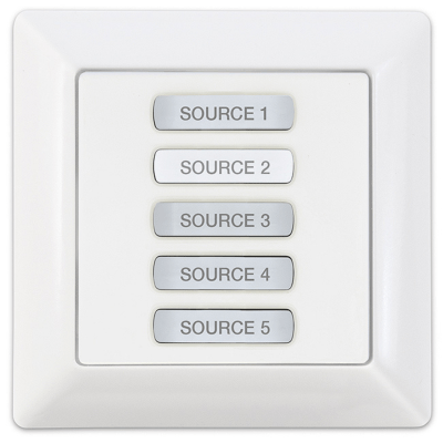 Extron Audio Control Panel with 6 Buttons – Decorator-Style