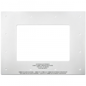 Extron Installation Routing Template for Cable Cubby 1400/1402