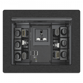 Extron Cable Cubby 700, Brushed Al, No AC