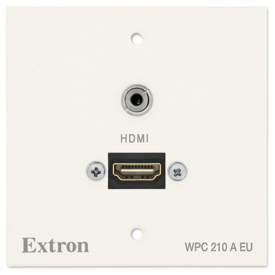 Extron Wallplate - MK 1 Gang - White (15 cm)