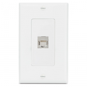 Extron 2 XTP DTP 24 Couplers Pass-Through Wallplate  White