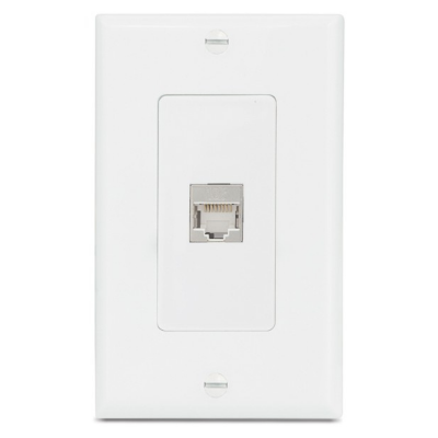Extron 2 XTP DTP 24 Couplers Pass-Through Wallplate  White