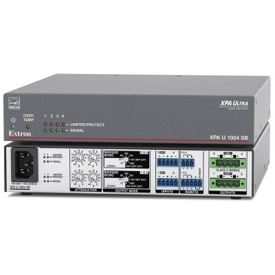 Extron Four Channel Bridgeable Output Amp, 100/200 Watts