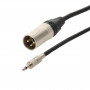 XLR 3B male jack 3.5 mono cord 1 meter