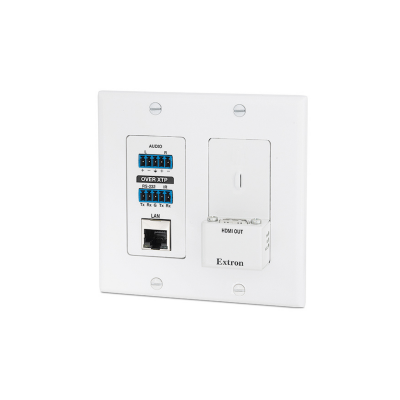 Extron XTP Receiver for HDMI - Decorator-Style Wallplate - White