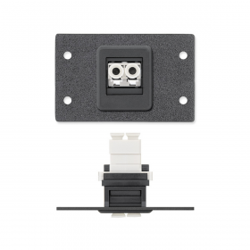 Extron Black: One Fiber Duplex LC F to F Barrel