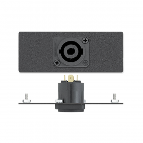 Extron Black: One Neutrik Speakon Male to Solder Tabs - 4 Pole