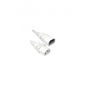 Neklan Rallonge secteur PC C13 / C14 Blanc - 1 m