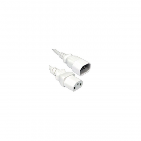 Neklan Rallonge secteur PC C13 / C14 Blanc - 1.5 m