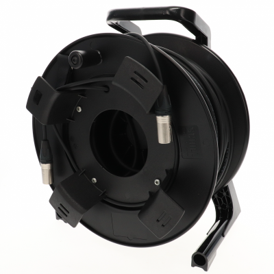 Touret de cable audio professionnel XLR M/F 50 metres