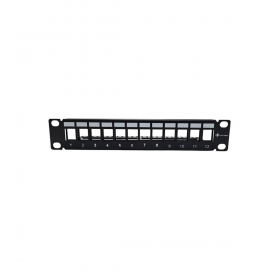 Neklan Panneau de brassage 10  pour 12 modules type Keystone