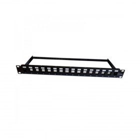 UPTEC - Panneau 19  1U - KeyStone - 16 ports nu RJ45