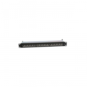 Neklan Panneau de brassage 19  1U équipé 24 ports Cat 6A STP