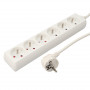 Bloc multiprises 6pc sans interrupteur 1.5m blanc