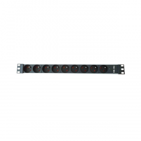UPTEC - Panneau 19   1U 9 prises 2P T avec voyant lumineux