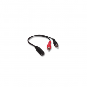 Neklan Adaptateur stéréo Jack 3 5 F / 2 x RCA M - 0.20m