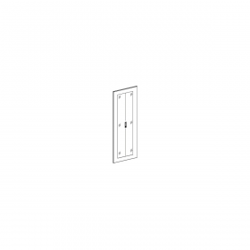 UPTEC - Porte double vitrée avec serrure pour baie 42U largeur 800
