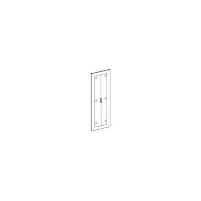UPTEC - Porte double vitrée avec serrure pour baie 42U 800 x 1000