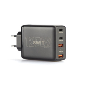 Swit UC-2120E Chargeur 120W 2x USB-C et 2x USB-A simultanés EU câbles