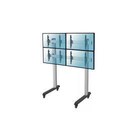 Kimex Support sur pieds mur images 4 écrans TV 45-55" H240cm à poser