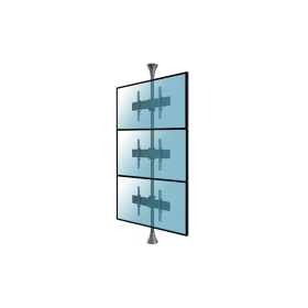 Kimex Support sol-plafond inclinable pour 3 écrans TV 32" - 75"