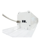 Kimex Ecran de projection motorisé encastrable 2,40x1,50m 16:10 Wi-Fi