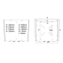 Kimex Support mural fixe pour écran TV  23´´-42´´