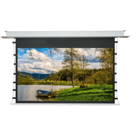 Kimex Ecran de projection motorisé encastrable 2,80x1,58m 16:9 Wi-Fi