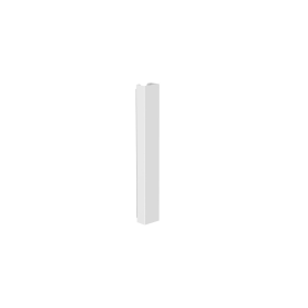 Kimex Goulotte passe-câbles verticale de bureau 35 cm Gris