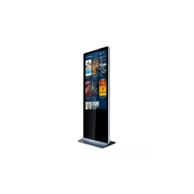 Kimex Totem vidéo 55" FULL HD 500 cd 24h/7j Indoor Tactile+Flightcase