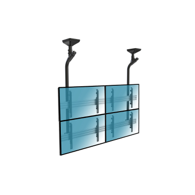Kimex Support plafond mur d´images pour 4 écrans TV 45´´-55´´