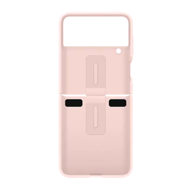 Samsung Galaxy Z Flip4 Coque Silicone Rose avec Anneau