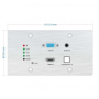 Altimium Emetteur mural HDBT, 4K, 70m, HDMI, VGA, RS232, PoC, bouton