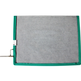 The Rag Place 31x46cm simple noir / 12x18" single net (black) vert