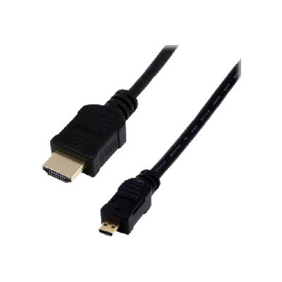MCL Câble HDMI haute vitesse + Ethernet type A / D (micro) mâle 2m