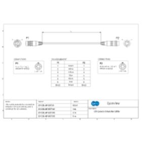 Cyanview Câble 30cm 4 fils de données du CI0 et connecteur 12V séparé