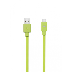 WE Câble USB-C Mâle/USB A Mâle plat 1 m - USB 3.1 gen 2 - vert