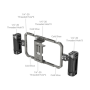 Smallrig 4121 Kit vidéo Cage universelle smartphone + 2 poignées