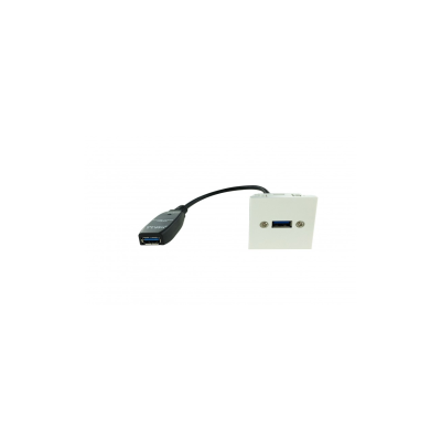 Neklan Plastron 45x45 USB3.0 A F vers F - 0 20m avec amplificateur