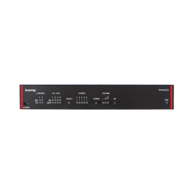 Biamp Pré-ampli/mixeurr stéréo avec 4 inputs, 1/2 RU