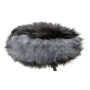 Cinela PIANO fur, long pile, Full grey