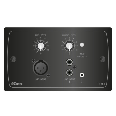 Cloud Dante Line\Mic Active Input Plate (Black)