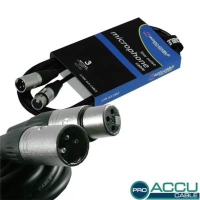American DJ AC-PRO Cordon audio XLR mâle femelle de 0.3m