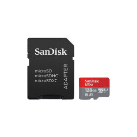 Sandisk microSDXC Ultra 128GB (A1/UHS-I/Cl.10/140MB/s) + Adapter