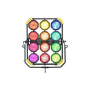 Lightstar LUXED-P9 Projecteur LED Full Color (1440W RGBWW) avec Lumen