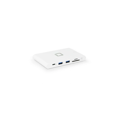 DICOTA Station accueil portable Blanc 9-en-1 USB-A/USB-C Plug & play